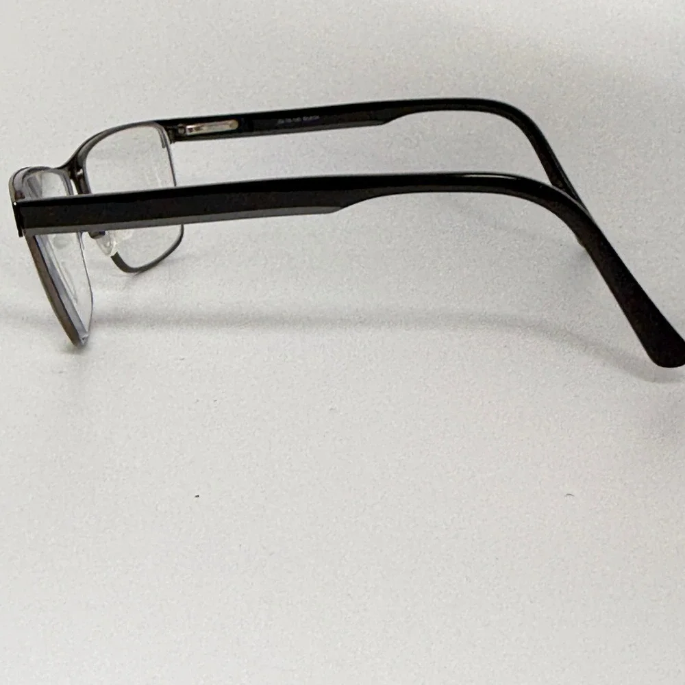 Bulova‎ Banner Elk Black Rectangle Eyeglasses Frames 54-18-145 Mens 22100